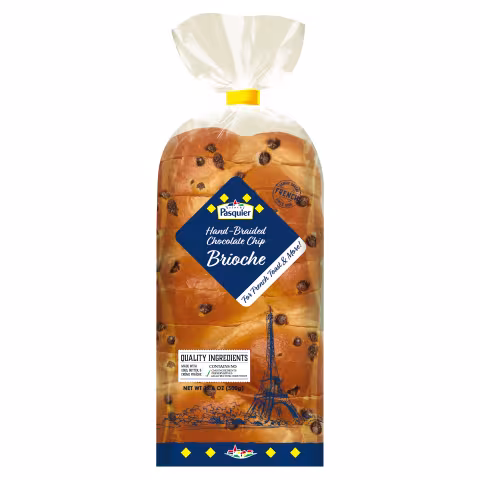 Hand-braided Brioche - chocolate chips